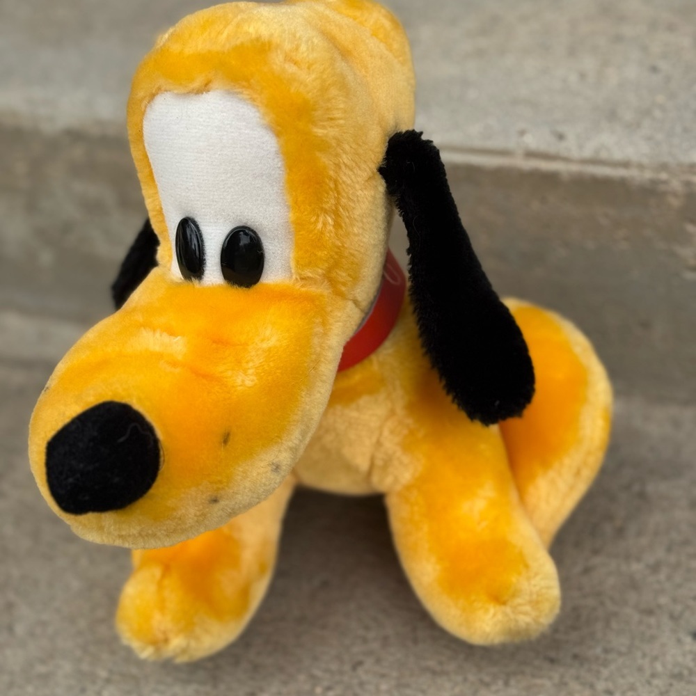 Disney Parks Vintage Pluto Plush